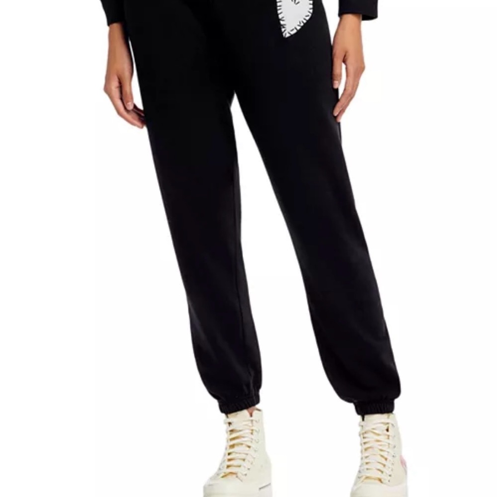 Kerri Rosenthal x AQUA Black Heart Sweatpants